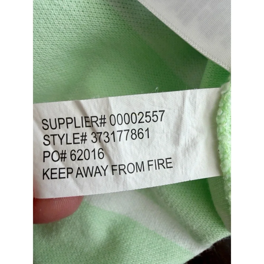 Ralph Lauren Polo Shirt Dress Girls Size 7 Mint Green White Stripe Preppy Pony